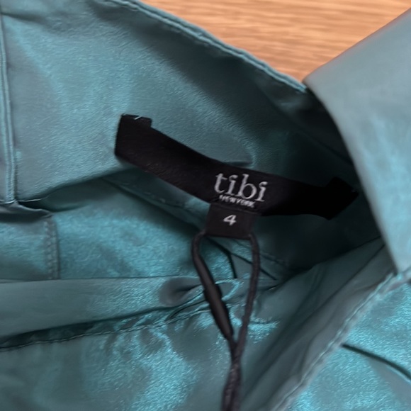 Tibi alexa square neck taffeta top size 4 - Picture 4 of 4